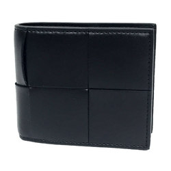 Bottega Veneta BOTTEGA VENETA Folding Wallet Bifold with Cassette Coin Purse 749455 BVWD2 8803 Black Leather Men's