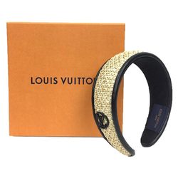 LOUIS VUITTON Monogram MONOGRAM Headband Raffia M77534 Hair Louis Vuitton