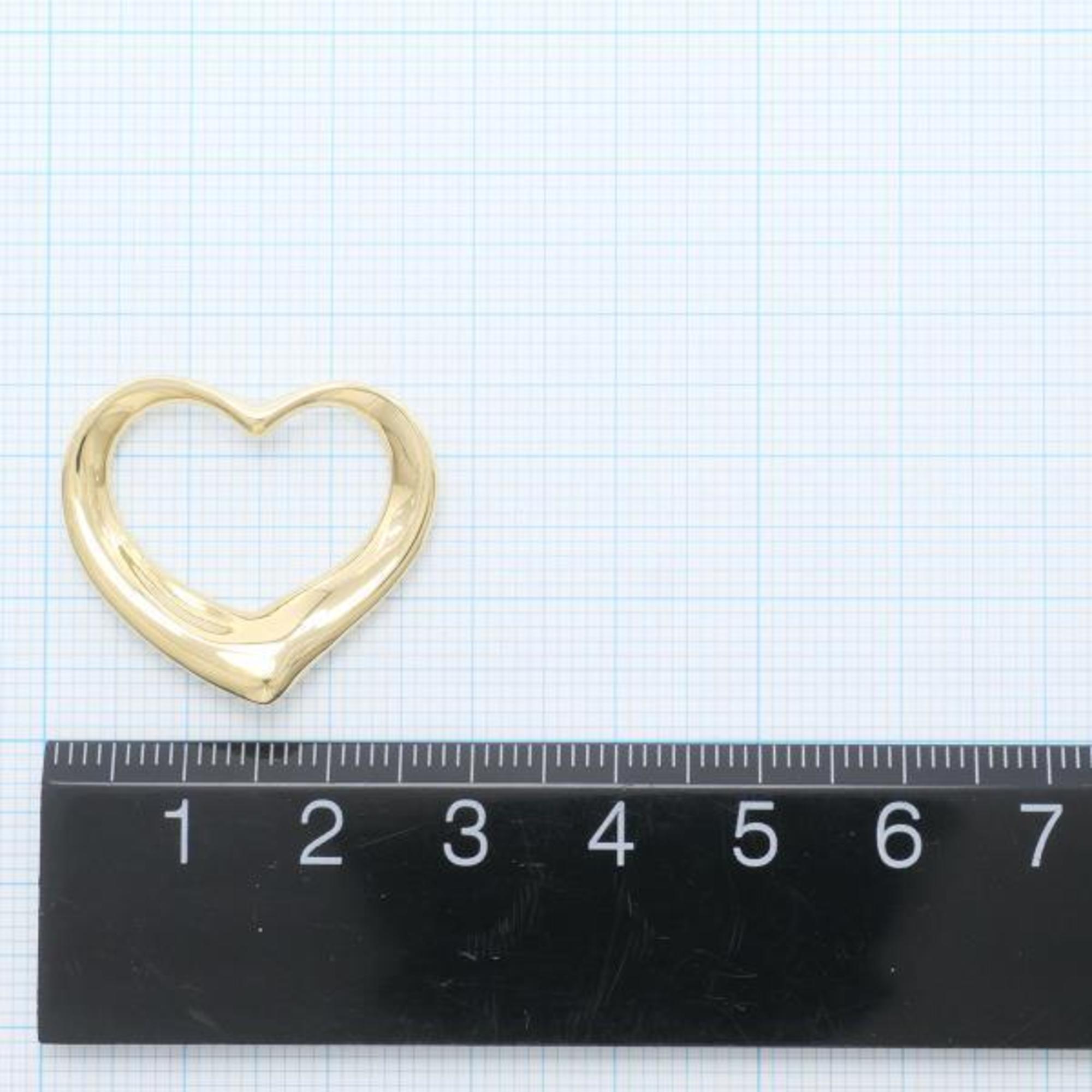 Tiffany Open Heart K18YG Pendant Top Total Weight Approx. 8.1g Jewelry Wrapping