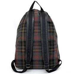 Givenchy Rucksack Gray Red Check Backpack Canvas Leather GIVENCHY Pattern Ladies