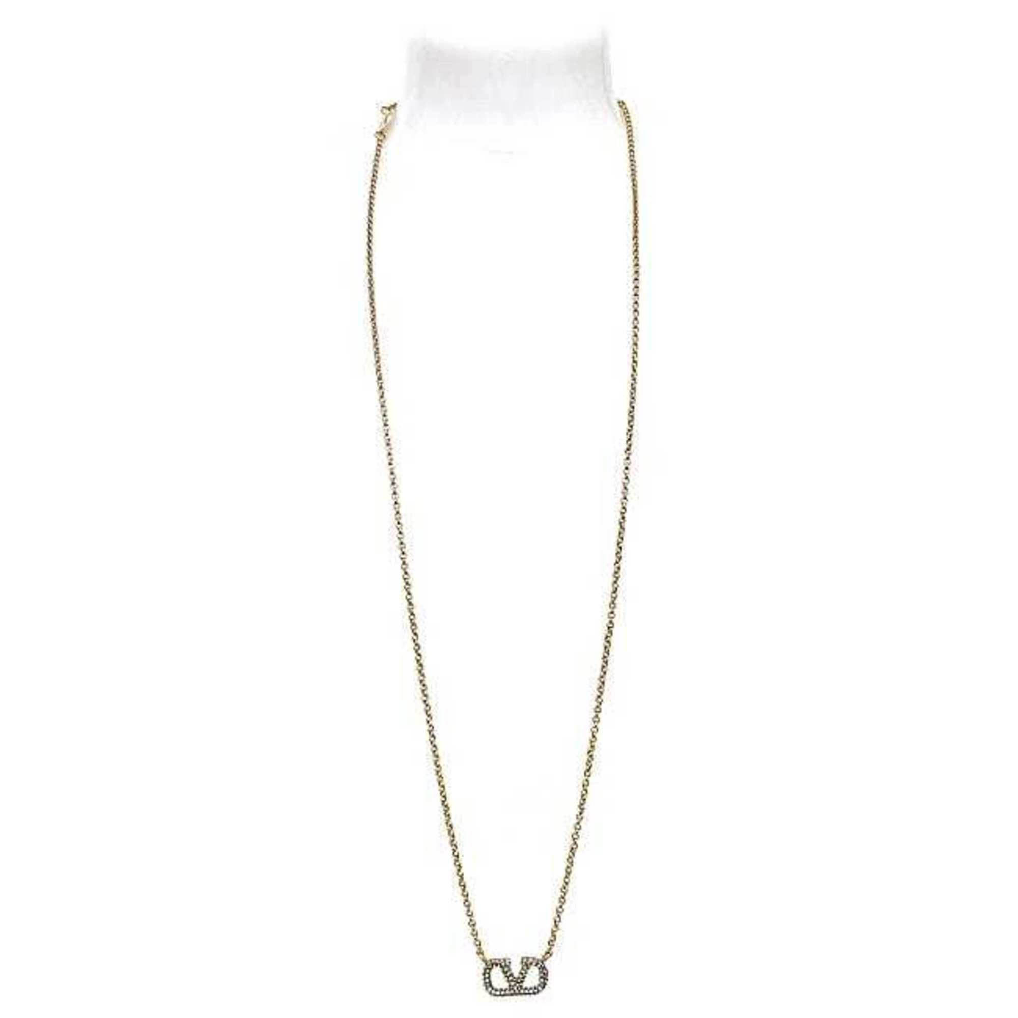 Valentino Garavani Long Necklace Gold 1W2J0Q37YCW GP Rhinestone VALENTINO GARAVANI Stone Ladies