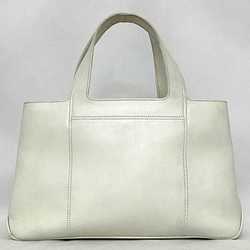 Salvatore Ferragamo Tote Bag White Gancini DU-21 4301 Leather Ladies