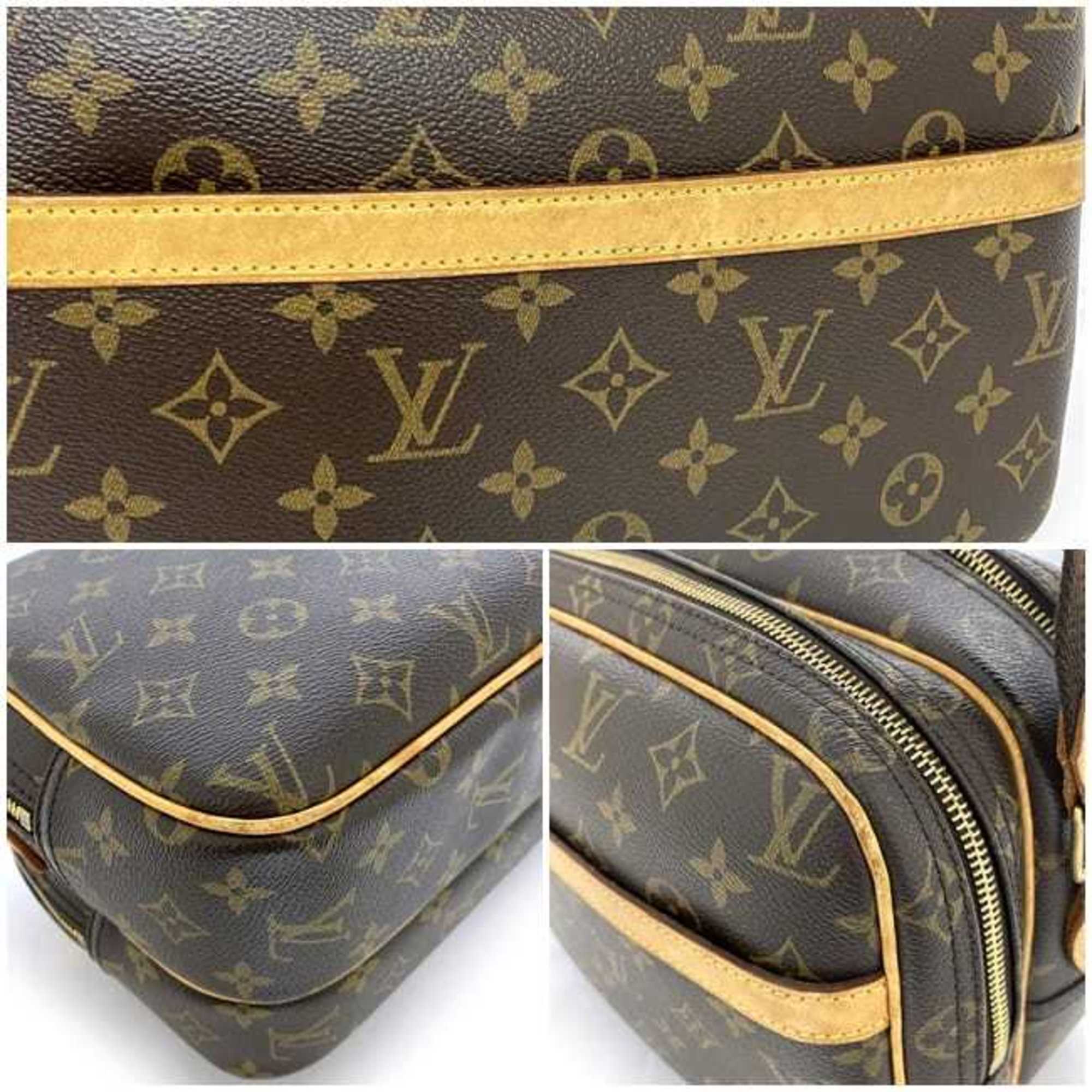 Louis Vuitton Shoulder Bag Reporter PM Brown Beige Monogram M45254 Canvas Tanned Leather SP1025 LOUIS VUITTON