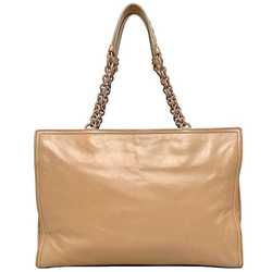 Bottega Veneta Tote Bag Pink Beige Intrecciato Chain Leather BOTTEGA VENETA Handbag Ladies Soft