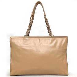 Bottega Veneta Tote Bag Pink Beige Intrecciato Chain Leather BOTTEGA VENETA Handbag Ladies Soft