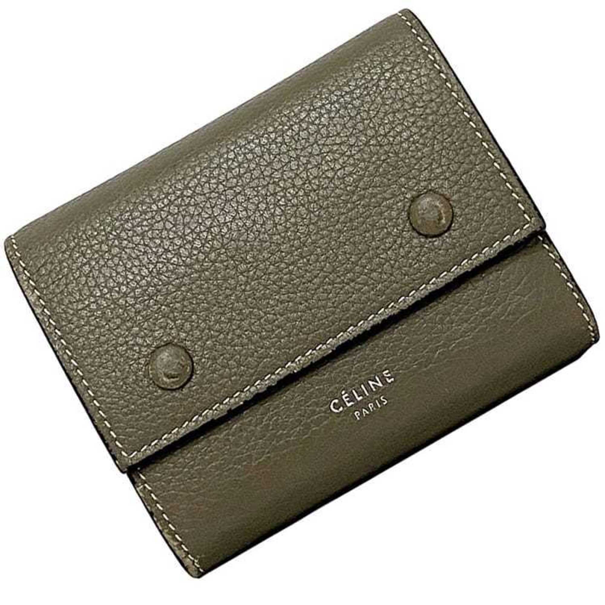 Celine tri 2024 fold wallet