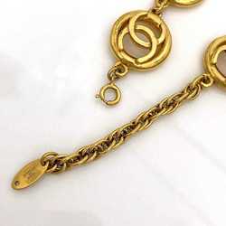 CHANEL Bracelet Gold Coco Mark GP Accessory Chain Women's Round