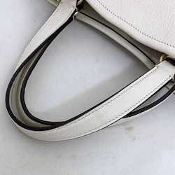 Coach 2way bag white gold 1959 tote shoulder handbag leather COACH ladies