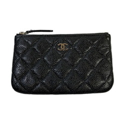 CHANEL Matelasse Caviar Skin Brand Accessories Pouch Ladies Bag