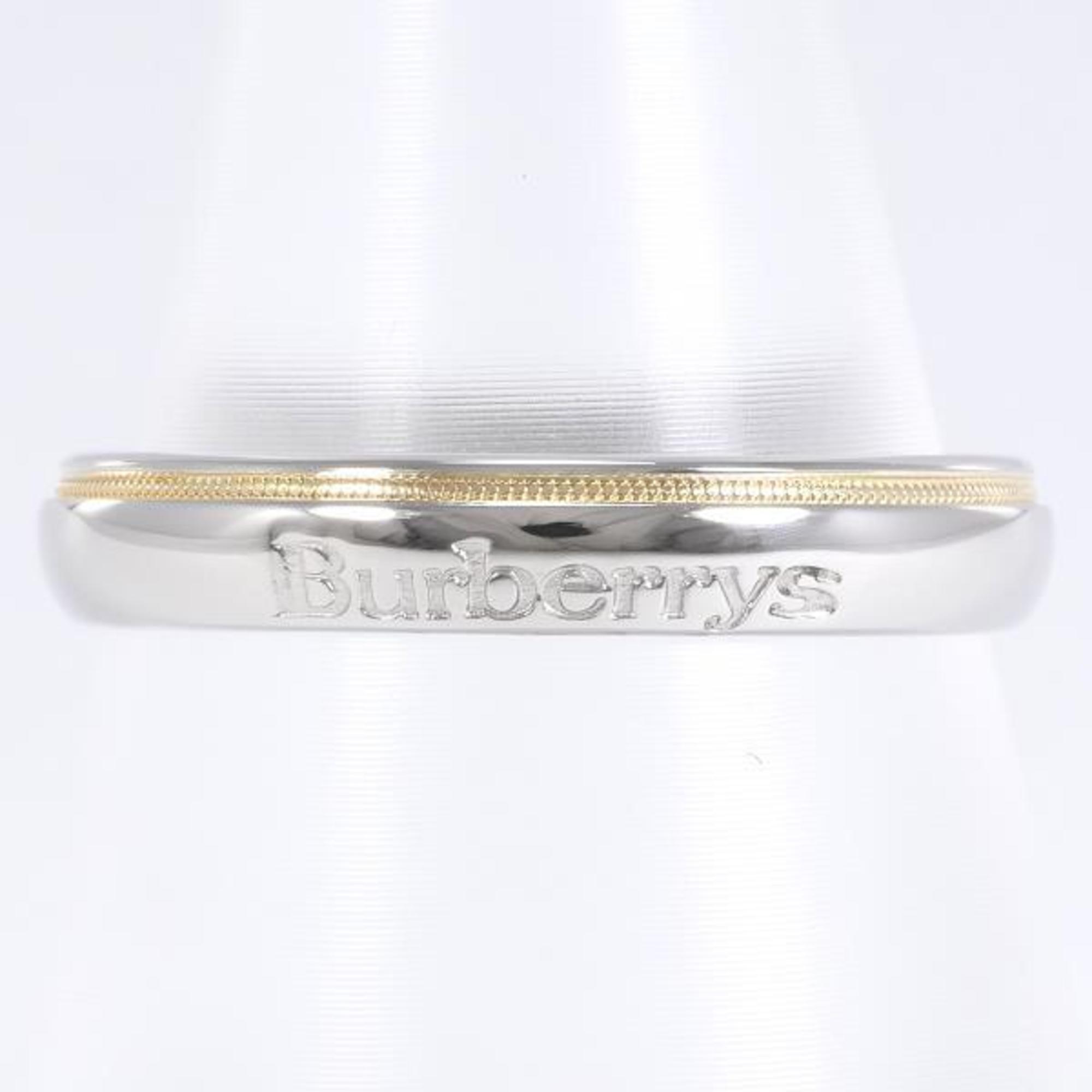 Burberry Silver Logo Ring