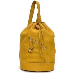 LOEWE Duffle Bag Camel Gold Anagram Leather GP Bucket Ladies