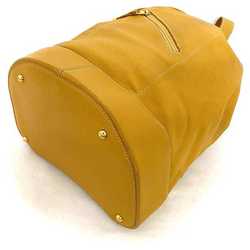 LOEWE Duffle Bag Camel Gold Anagram Leather GP Bucket Ladies