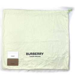 Burberry Tote Bag Brown Beige Black TB Monogram 8019383 PVC Leather BURBERRY Stripe Big Women Men