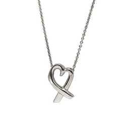 Tiffany Loving Heart Necklace Silver Paloma Picasso Ag 925 SILVER TIFFANY&Co. Women's Fashion