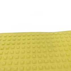 Balenciaga Round Long Wallet Yellow Grid 298821 Leather BALENCIAGA Studs Ladies