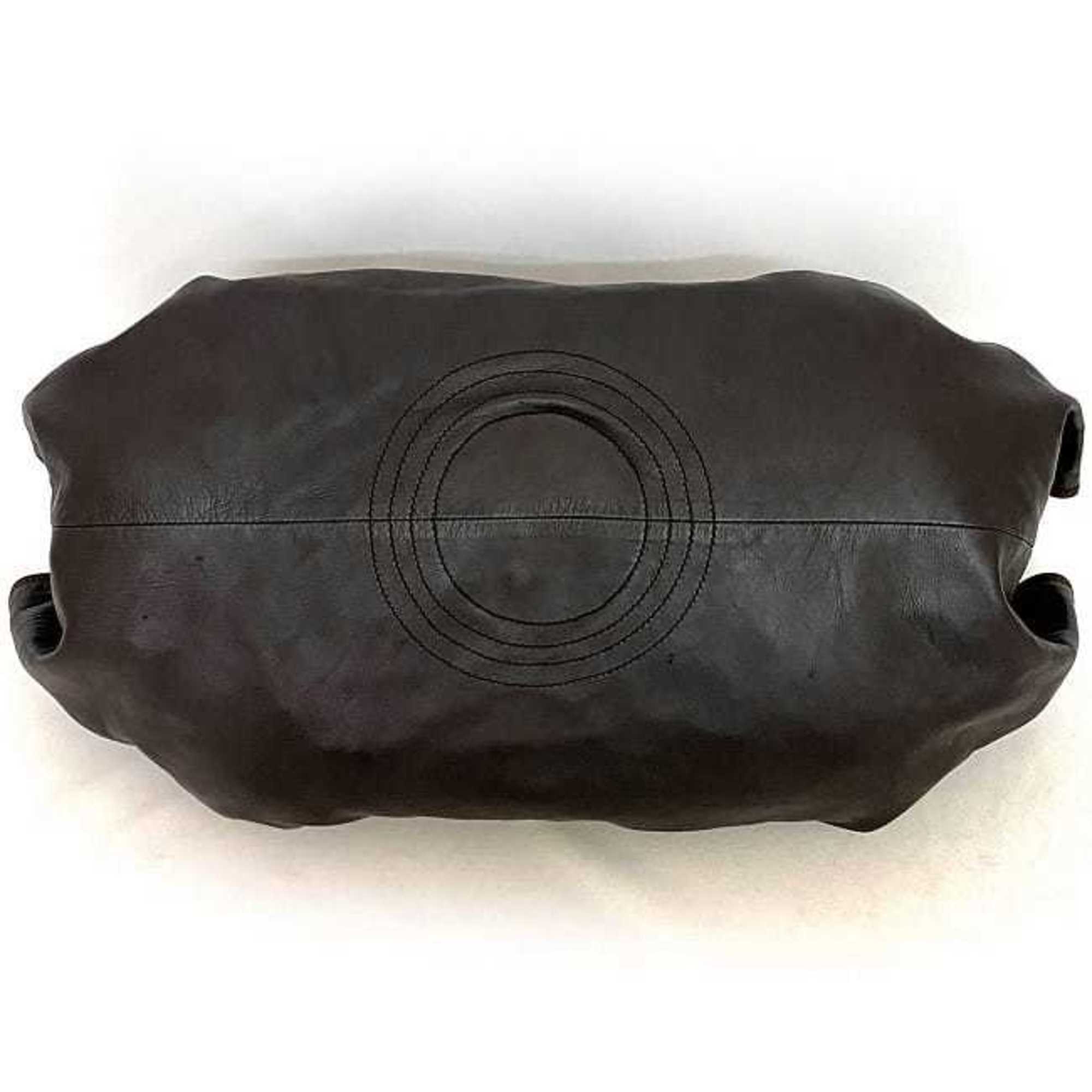 LOEWE Handbag Nappa Aire Brown Anagram Leather Soft Tote Bag Embossed