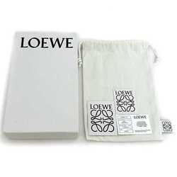 LOEWE Round Long Wallet Yellow Bordeaux Anagram Leather Ladies