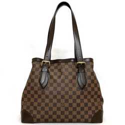 Louis Vuitton Tote Bag Hampstead GM Brown Gold Damier Ebene N51203 Canvas Leather TH0095 LOUIS VUITTON