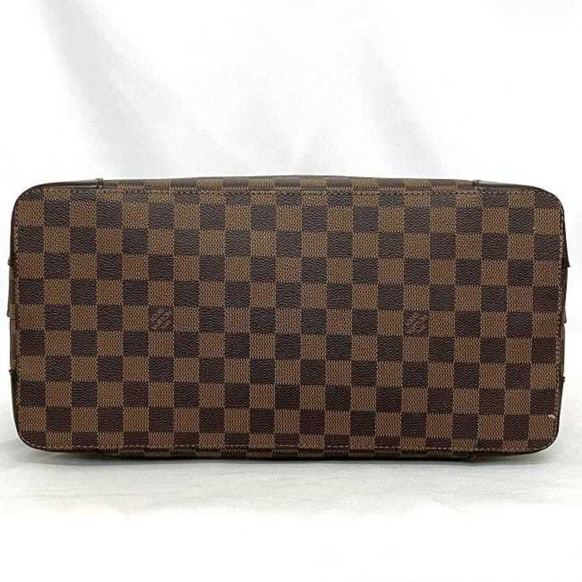 Louis Vuitton Tote Bag Hampstead GM Brown Gold Damier Ebene N51203 Canvas Leather TH0095 LOUIS VUITTON