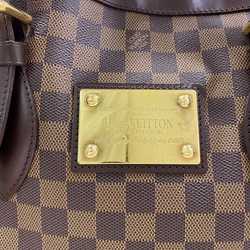 Louis Vuitton Tote Bag Hampstead GM Brown Gold Damier Ebene N51203 Canvas Leather TH0095 LOUIS VUITTON