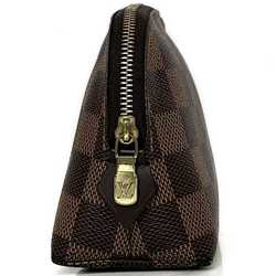 Louis Vuitton Pouch Pochette Tick Brown Gold Damier Ebene N47516 Canvas SR5115 LOUIS VUITTON