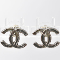 CHANEL Earrings Coco Mark CC Gunmetal