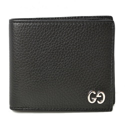 Gucci Wallet GUCCI Billfold Folding 473916 DORIAN Black Calf Leather