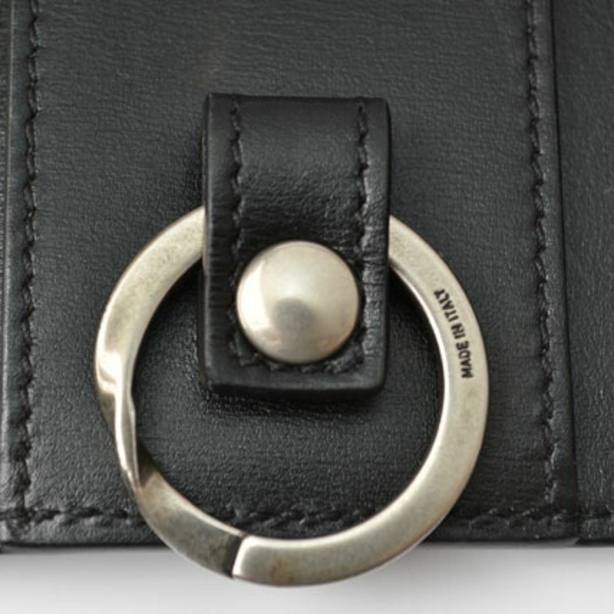 Gucci key case chain GUCCI 6 rows Petit Marmont black matte silver 435305