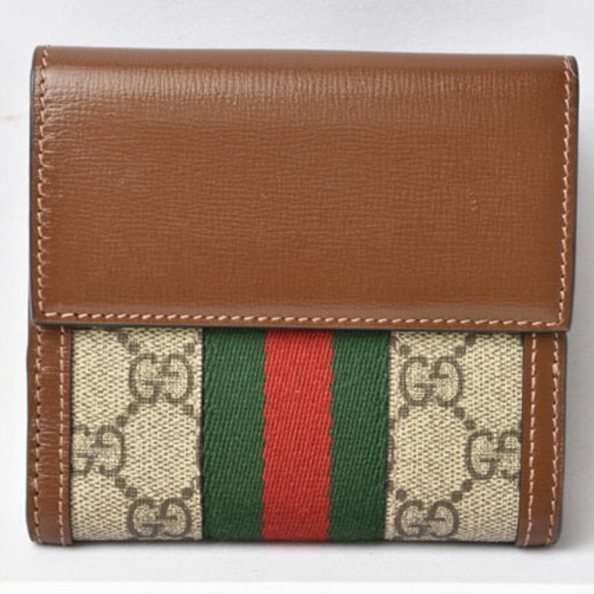 Gucci wallet bi-fold GUCCI fold Jackie GG beige brown 658550 HUHHG 8565