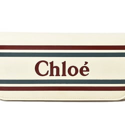 Chloé Chloe Wallet Long VICK White Natural CHC19SP065A88119