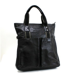 Coach Heritage Web Leather Tote Bag Black F70558 COACH Men's