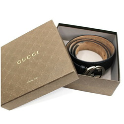 Gucci Guccisima Interlocking G GG belt black 114984 Total length 128 cm Waist 108-118 GUCCI Men's