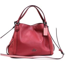 Coach Shoulder Bag Edie 28 Tote Leather Pink 57645 COACH Ladies