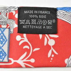 Hermes Twilly Scarf Muffler HERMES Silk Twill Rouge Blue