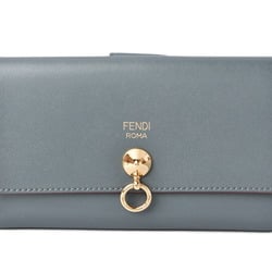 Fendi Wallet Medium FENDI Folding BY THE WAY Calf Leather Blue 8M0383