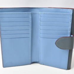 Fendi Wallet Medium FENDI Folding BY THE WAY Calf Leather Blue 8M0383