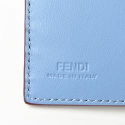 Fendi Wallet Medium FENDI Folding BY THE WAY Calf Leather Blue 8M0383