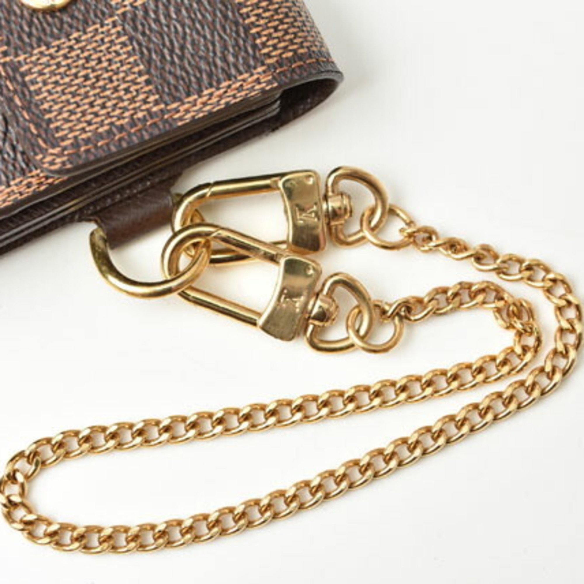 Louis Vuitton Wallet Chain LOUIS VUITTON Long Portefeuille Accordeon Damier N60002