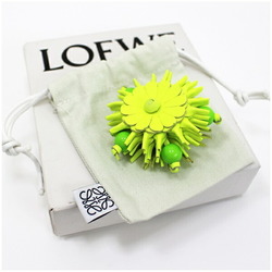 LOEWE Calf Stud Bag Charm Flower Light Green