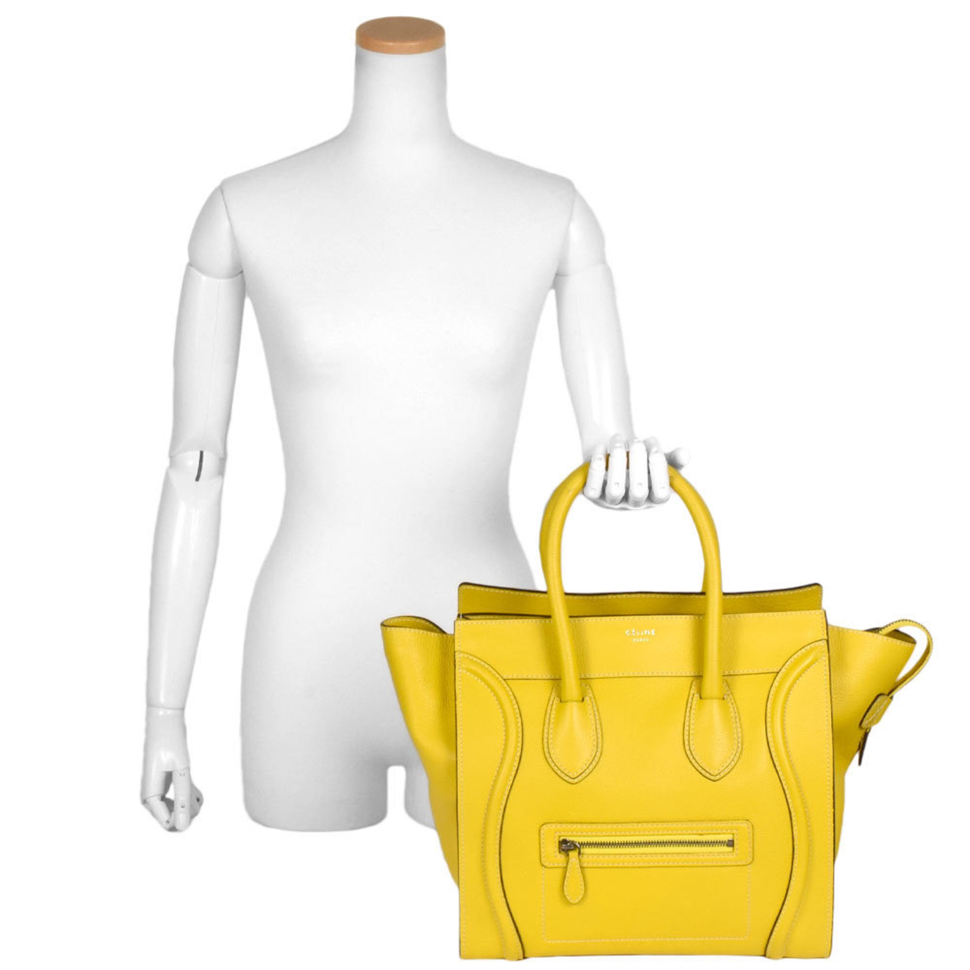 Celine CELINE Luggage Shopper Handbag Yellow