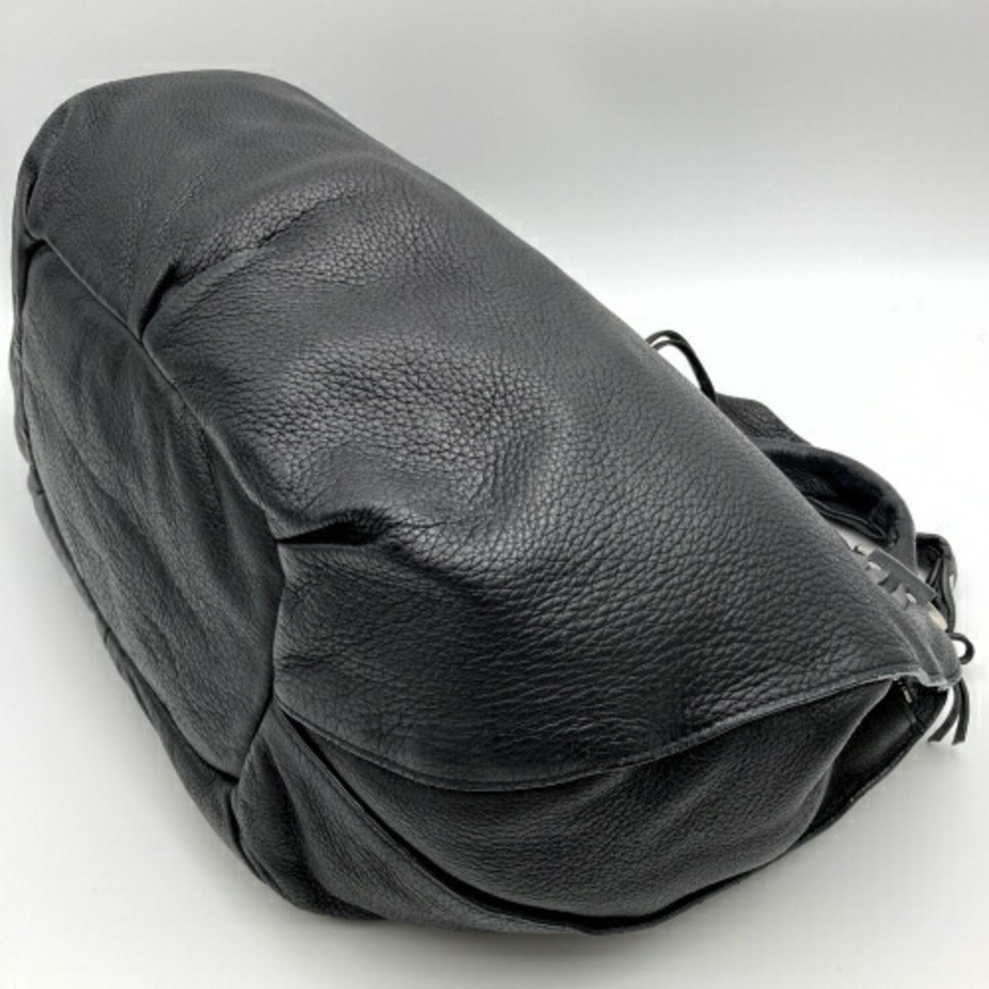 CELINE Pillow Small Shoulder Bag Black Leather Ladies Fashion SD-SA-1028 USED