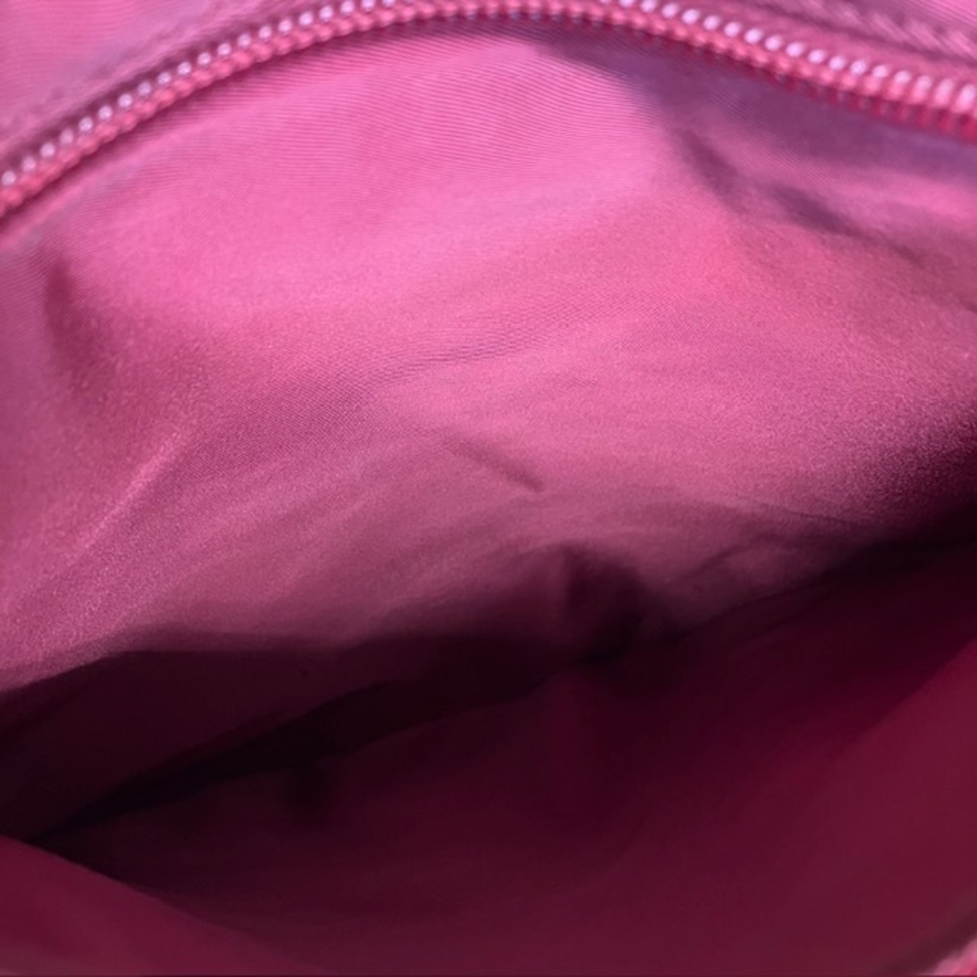 PRADA Prada tote bag shoulder nylon triangle logo red ladies men's fashion USED