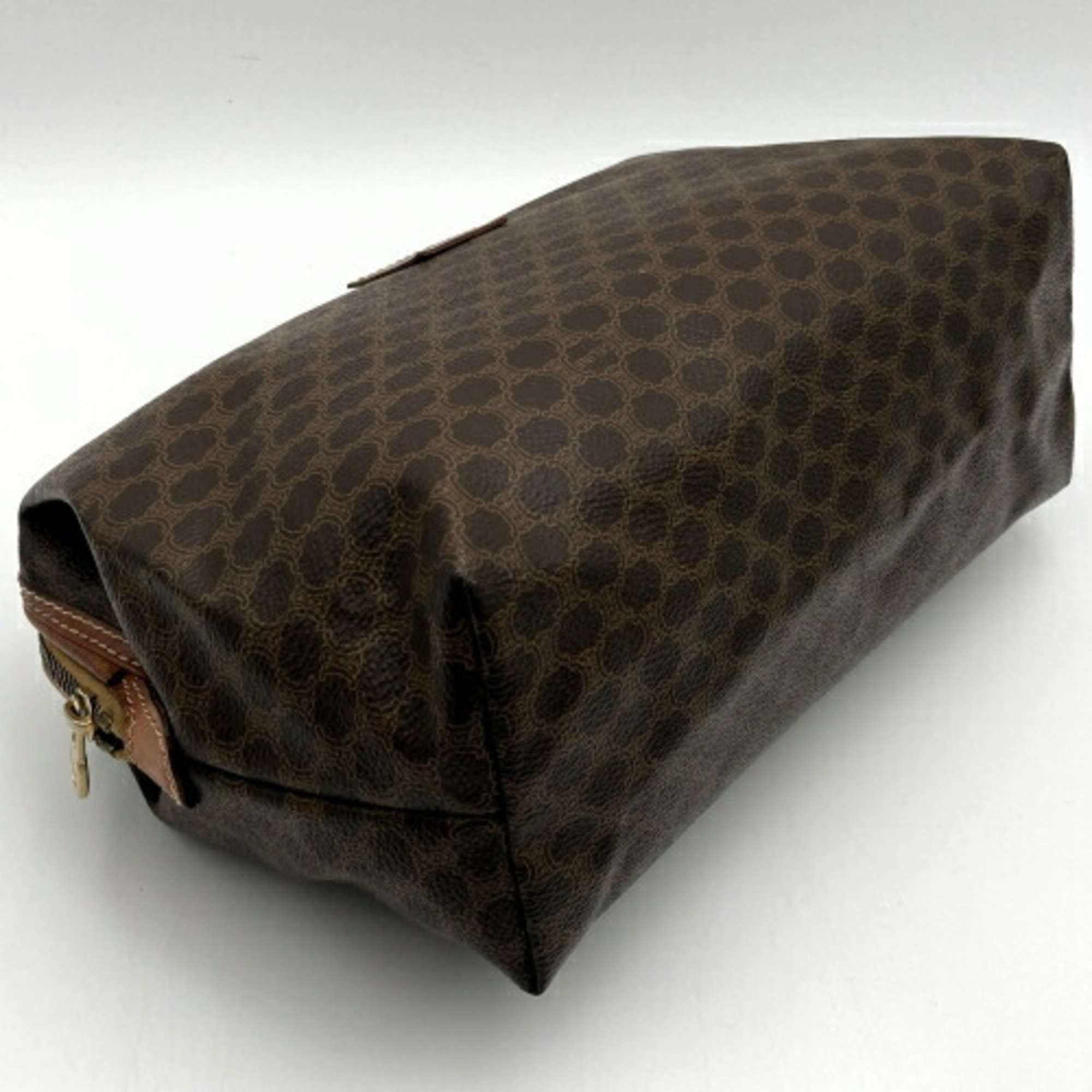 CELINE Macadam pattern clutch bag second pouch brown PVC ladies fashion vintage USED