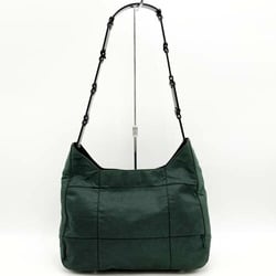 PRADA Prada shoulder bag nylon triangle logo green ladies fashion USED