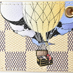 LOUIS VUITTON Keyring Keychain Bag Charm Balloon Motif Damier Azur