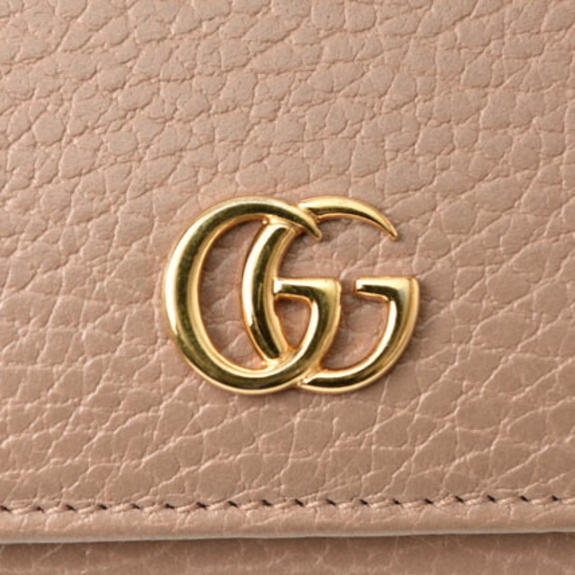Gucci wallet tri-fold GUCCI fold 474746 PETITE MARMONT pink beige