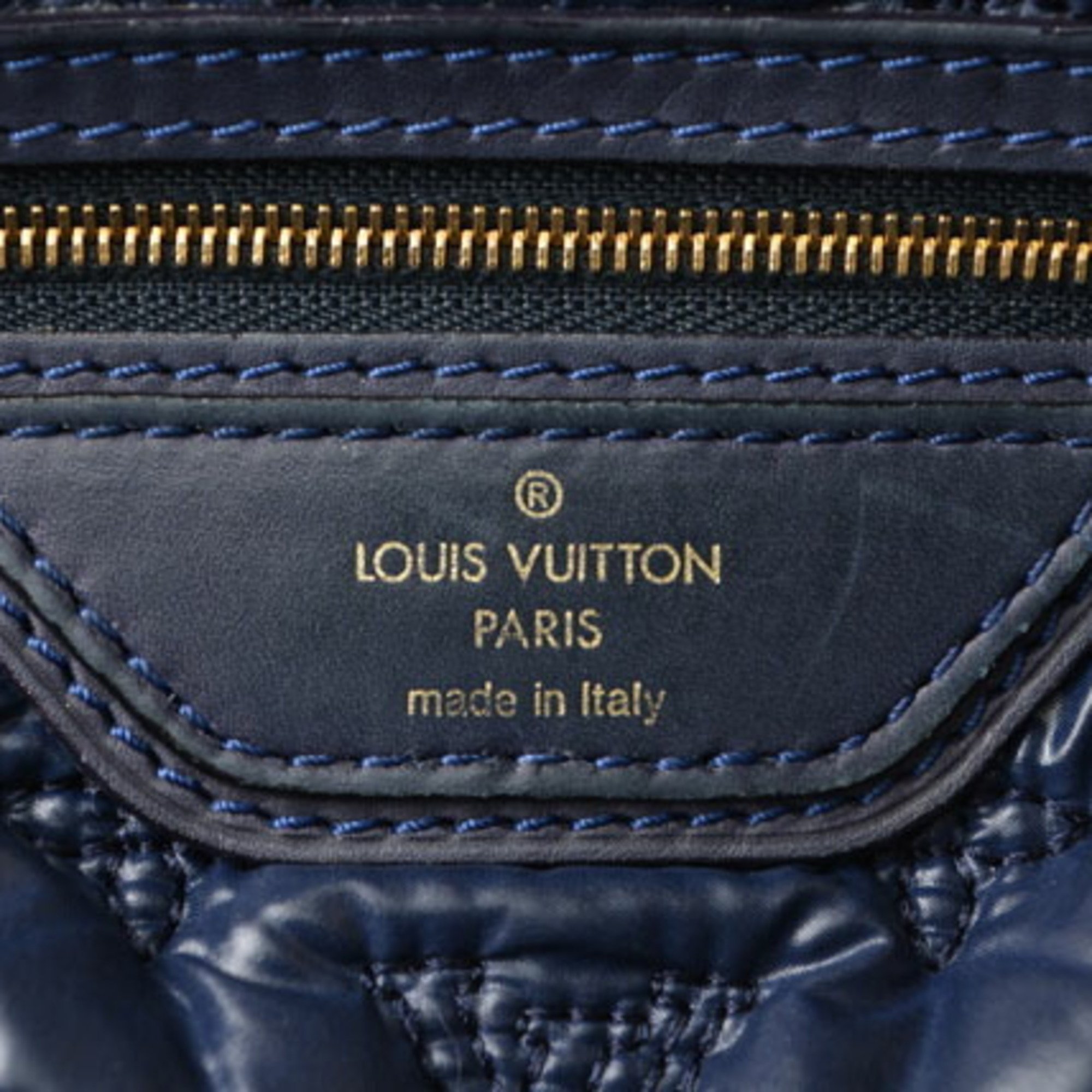 Louis Vuitton Tote Bag LOUIS VUITTON Monogram De Jour Lockit MM M93842 Marine Blue