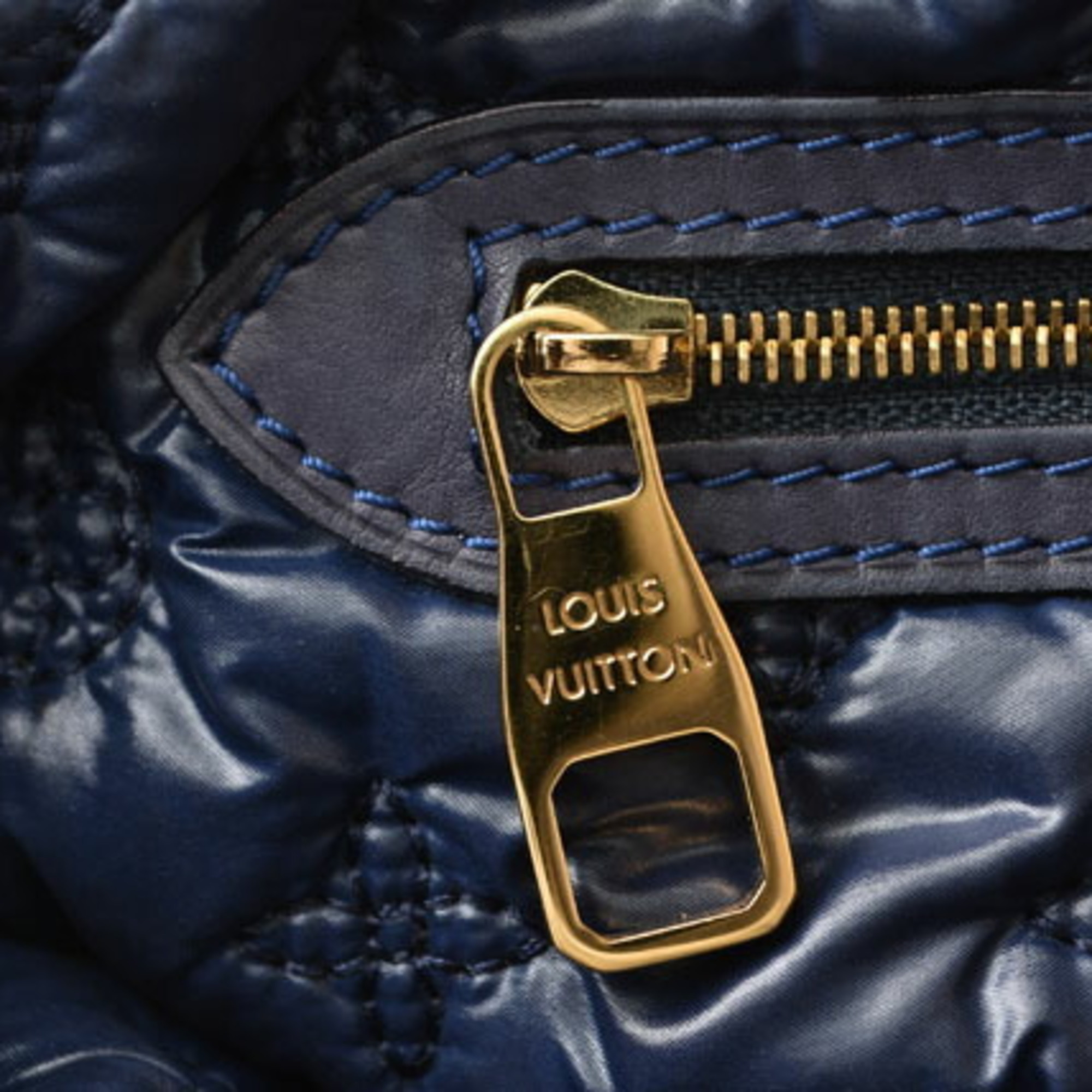 Louis Vuitton Tote Bag LOUIS VUITTON Monogram De Jour Lockit MM M93842 Marine Blue