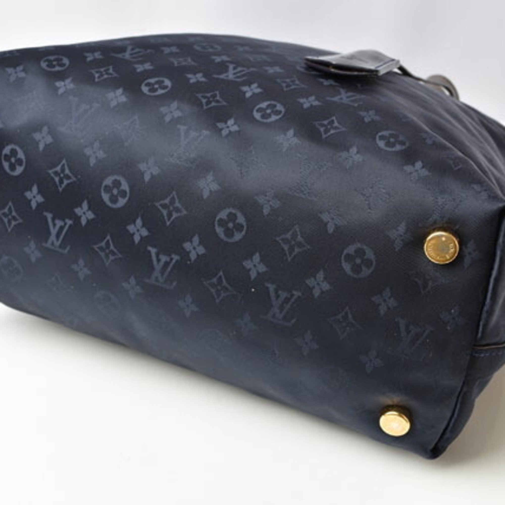 Louis Vuitton Tote Bag LOUIS VUITTON Monogram De Jour Lockit MM M93842 Marine Blue