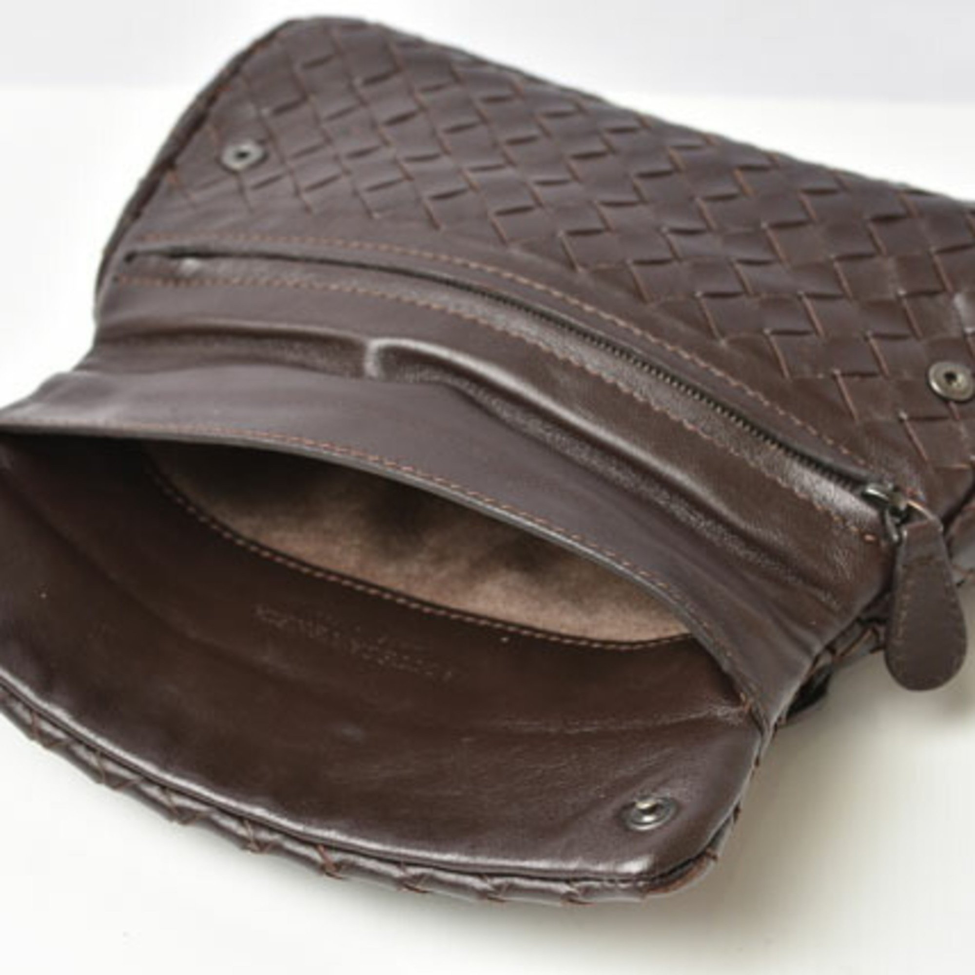 Bottega Veneta Shoulder Bag Clutch BOTTEGA VENETA Dark Brown